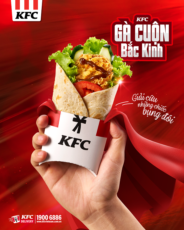 Gà cuộn Bắc Kinh – món mới từ KFC!!!