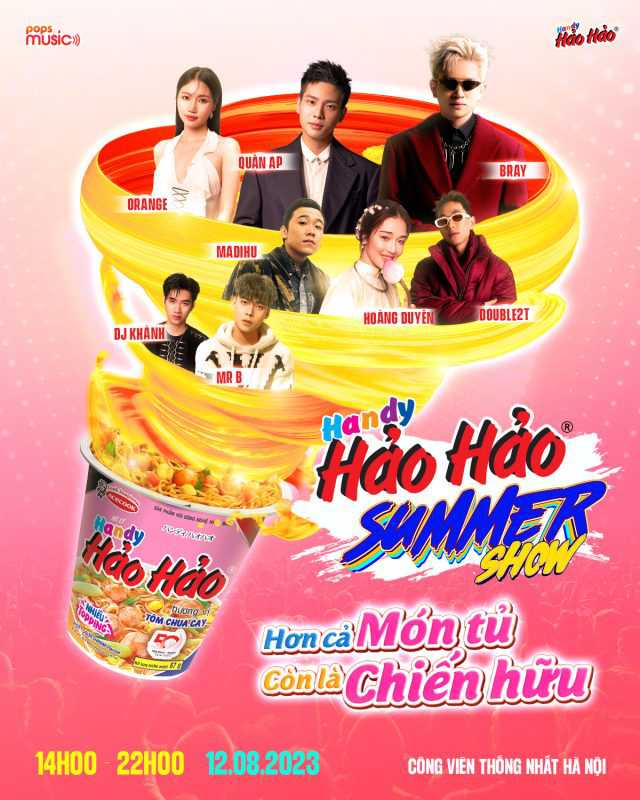 Cùng hòa mình vào không khí âm nhạc sôi động mùa hè này cùng  “Handy Hảo Hảo Summer Show”