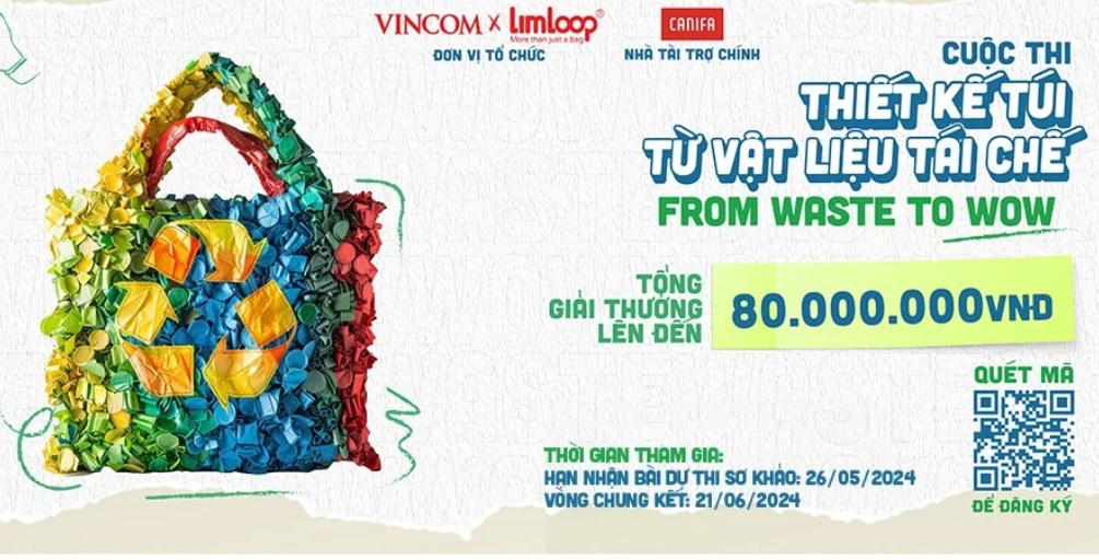 Cuộc thi thiết kế túi từ nguyên liệu tái chế FROM WASTE TO WOW