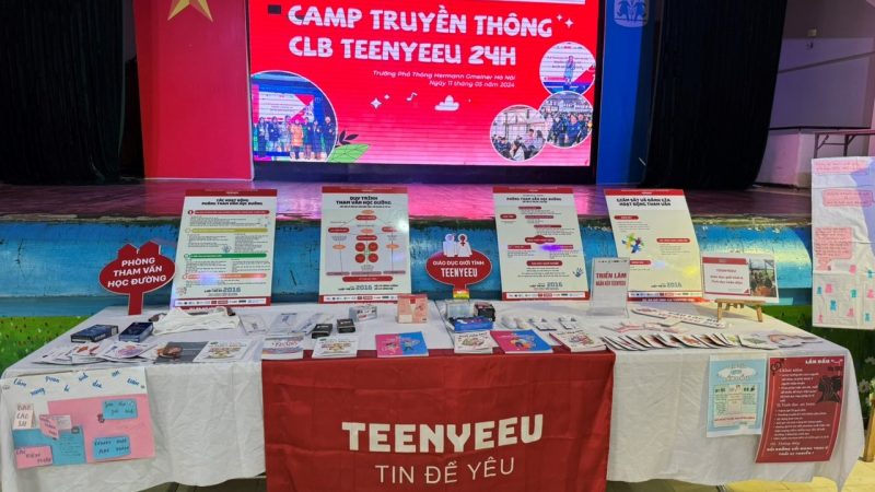 TRƯỜNG HERMANN GMEINER HÀ NỘI TỔ CHỨC  CAMP TRUYỀN THÔNG CLB TEENYEEU 24H