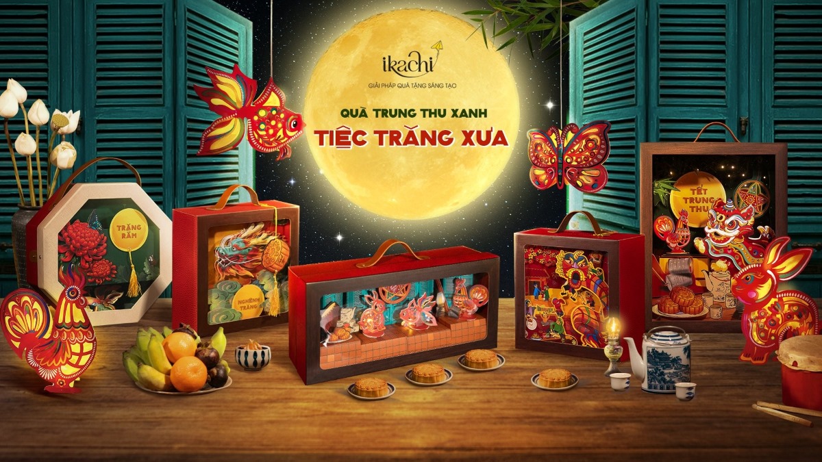 Ikachi tái hiện Trung thu xưa vào quà Trung thu xanh